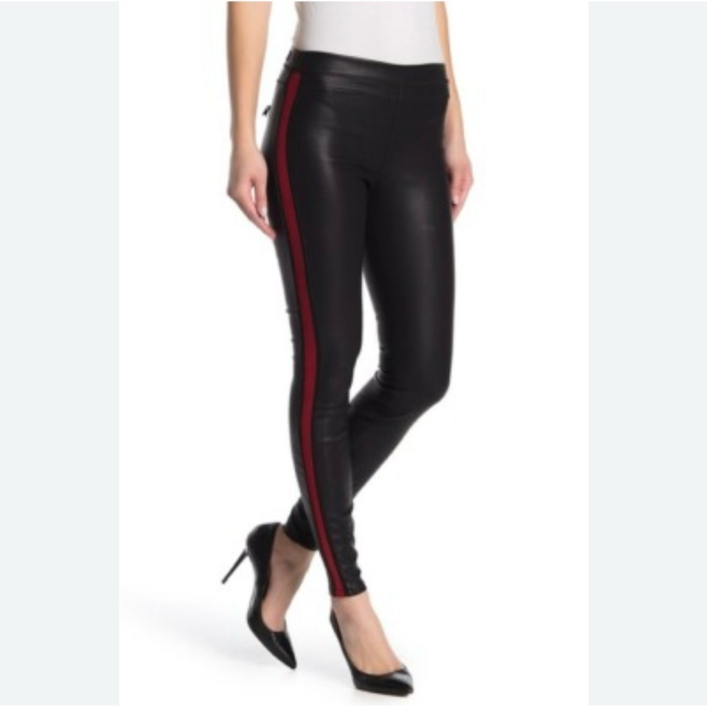 NWT Blank NYC Black Light My Fire Vegan Leather Pull On Pants Womans Size 24